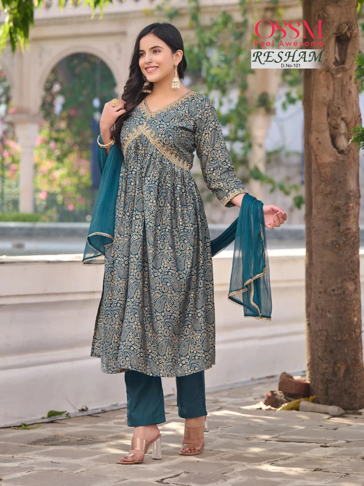 Ossm Resham Vol 1 Festive Wear Wholesale Anarkali Suits Catalog